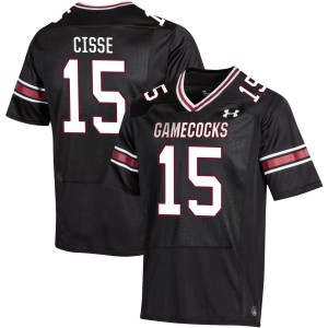 Brandon Cisse Gamecocks Men #15 Official College Football Jerseys - Black 310124-899