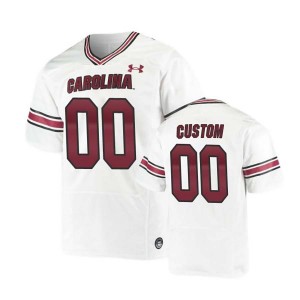 Custom University of South Carolina #00 Mens College Football University Jersey - White 304909-246