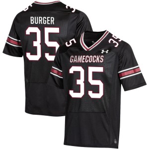 Jackson Burger South Carolina Gamecocks Player College Football #35 Men's Jersey - Black 508637-470