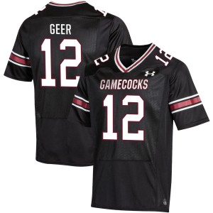 Jatius Geer Gamecocks College Football Men's 2025 #12 Jerseys - Black 282239-295