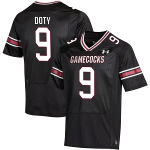 Luke Doty Gamecocks College Football Official Mens #9 Jerseys - Black 688844-492