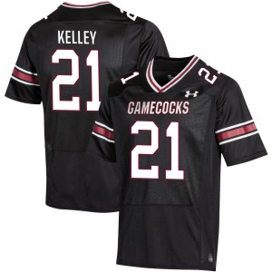 Max Kelley University of South Carolina #21 Men College Football High School Jerseys - Black 756777-626