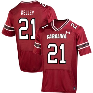 Max Kelley South Carolina #21 Men College Football Stitched Jersey - Garnet 189551-278