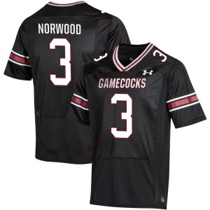 Myles Norwood South Carolina Gamecocks NCAA Mens #3 College Football Jersey - Black 357751-963