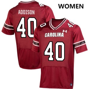 Anthony Addison University of South Carolina University Women's #40 College Football Jersey - Garnet 753656-695