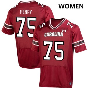 Cason Henry South Carolina Women #75 High School College Football Jersey - Garnet 359715-336