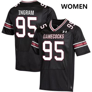 Christian Ingram University of South Carolina College Football Women Game #95 Jerseys - Black 948323-135