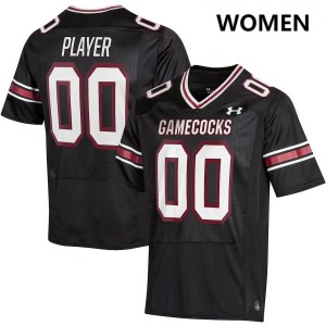 Custom South Carolina Gamecocks College Football #00 Women High School Jersey - Black 342415-312