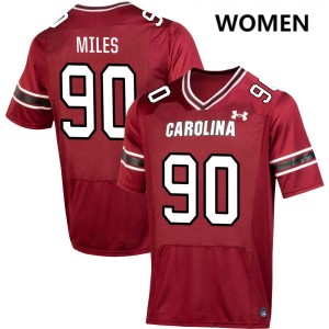 Davonte Miles University of South Carolina Women's Game College Football #90 Jerseys - Garnet 378487-135