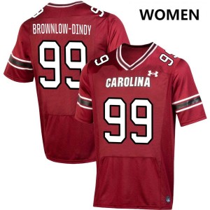 Gabriel Brownlow-Dindy South Carolina #99 College Football Alumni Women Jersey - Garnet 713461-181