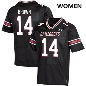 Jared Brown South Carolina Gamecocks College Football Alumni #14 Women's Jersey - Black 742615-202