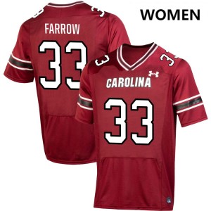Kyler Farrow Gamecocks Womens #33 College Football Game Jersey - Garnet 248784-729