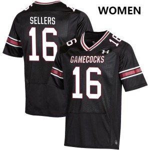 LaNorris Sellers Gamecocks Player College Football #16 Women's Jersey - Black 136402-485