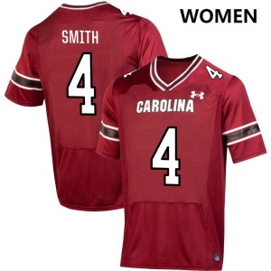 Michael Smith South Carolina College Football #4 Game Women's Jerseys - Garnet 772611-629