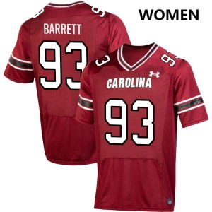 Nick Barrett Gamecocks University Women's #93 College Football Jersey - Garnet 609668-414