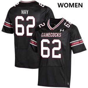 Nolan Hay Gamecocks College Football #62 2025 Women Jerseys - Black 611575-546