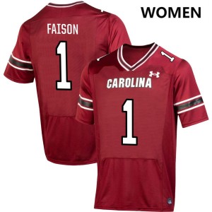 Rahsul Faison University of South Carolina Women 2025 College Football #1 Jersey - Garnet 596301-651
