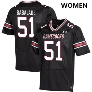 Tree Babalade Gamecocks College Football Women's #51 2025-26 Jersey - Black 798070-955