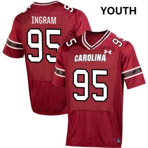 Christian Ingram University of South Carolina Youth #95 College Football 2025 Jersey - Garnet 854032-626