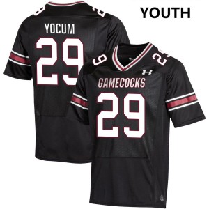 Gunnar Yocum South Carolina Gamecocks College Football Stitched Youth #29 Jerseys - Black 567066-143