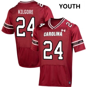 Jalon Kilgore University of South Carolina #24 Youth High School College Football Jersey - Garnet 536725-721