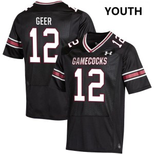 Jatius Geer South Carolina #12 College Football Youth Stitched Jerseys - Black 326723-873