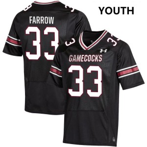 Kyler Farrow Gamecocks Youth Stitched College Football #33 Jerseys - Black 581012-787